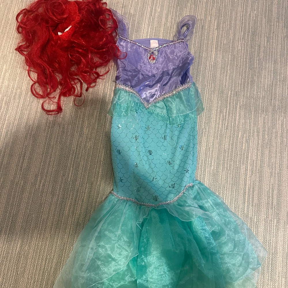 Little Mermaid Costume and Wig